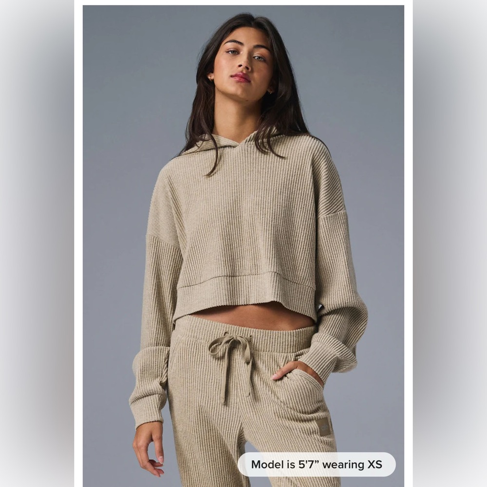 Alo yoga mused hoodie & joggers - brown